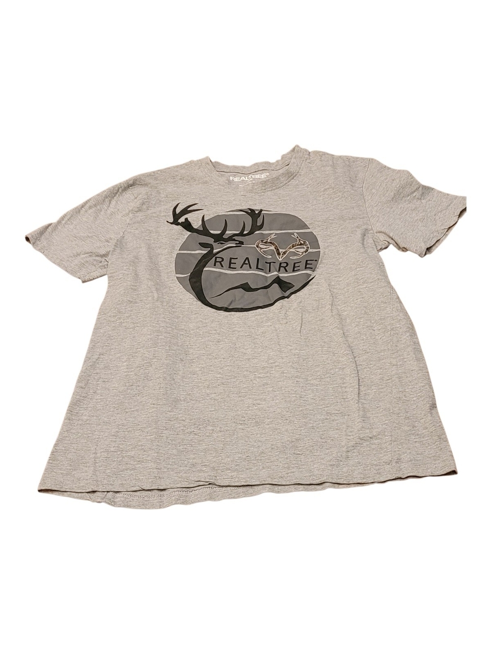 Realtree Light Gray Graphic Short-Sleeve Tee